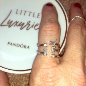 Sterling silver Pandora ring